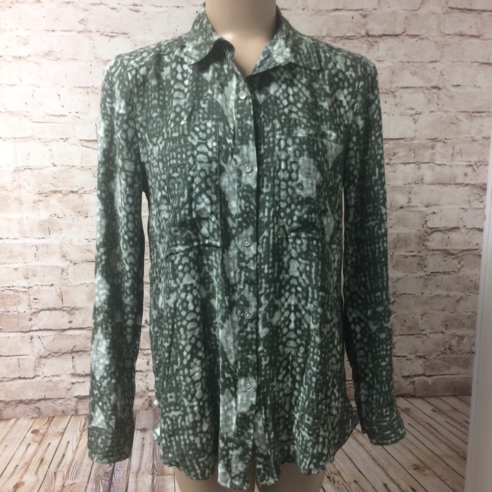 Calvin Klein Jeans Button Front Long Sleeve Shirt